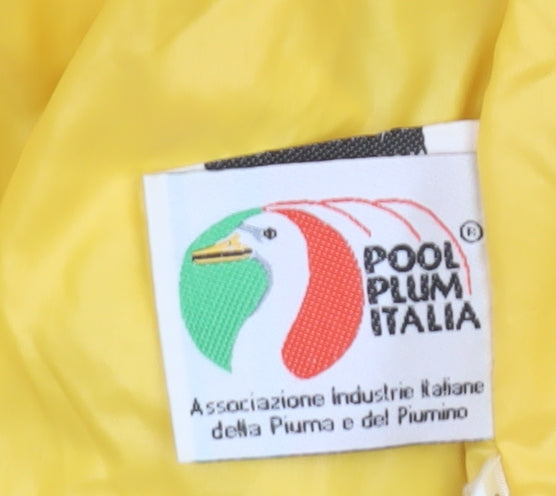 Pool Plum Italia Men's Yellow 48 Puffer Jacket Down Filled Winter Coat