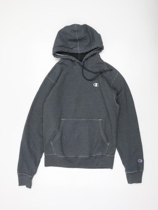 Mens UK S Regular Champion Grey Pullover Hoodie