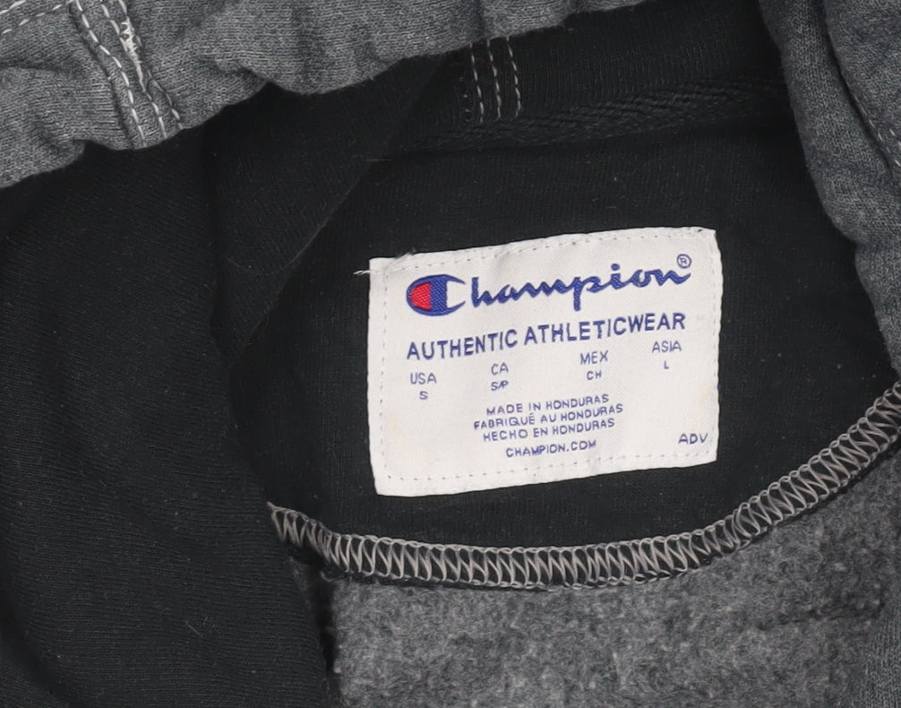 Mens UK S Regular Champion Grey Pullover Hoodie