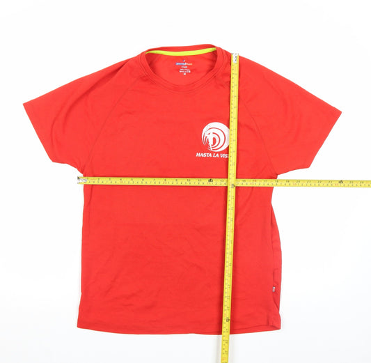 Promostars Chill Men's Red Short Sleeve Sports Graphic T-Shirt M