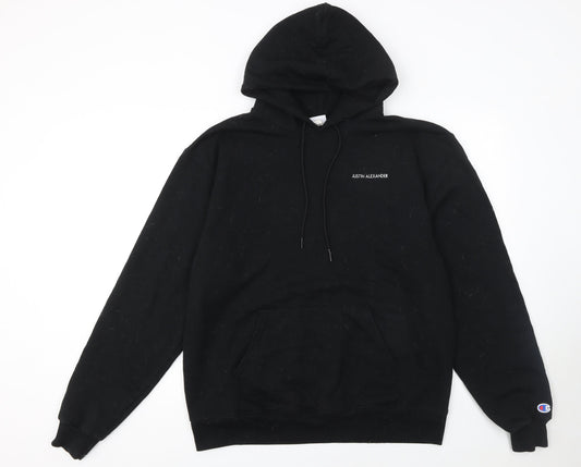 Mens UK L Regular Champion Black Pullover Hoodie