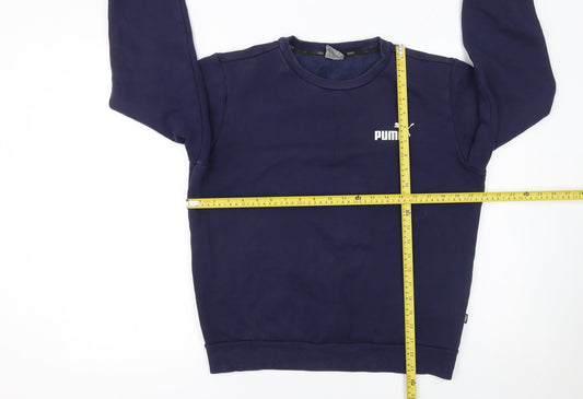 Mens UK S Regular PUMA Blue Pullover Sweatshirt