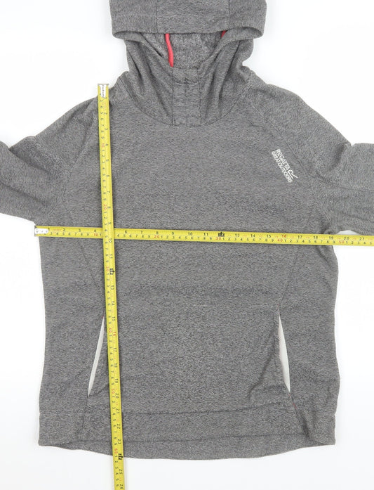 Womens UK 12 Regular Regatta Grey Pullover Hoodie