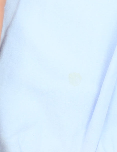 Additional view of Zara girls’ blue cotton cropped tank top 13-14 years with bow detail