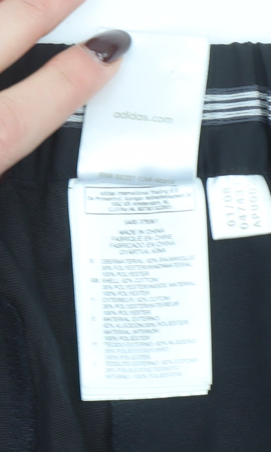 Adidas Womens Black Size 14 Cropped Activewear Trousers