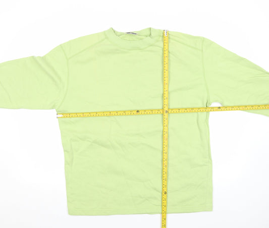 Activewear Women's Green Medium Crew Neck Pullover Sweatshirt