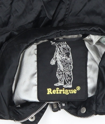 Additional view of Refrigue girls’ black polyamide bomber jacket m water resistant lined