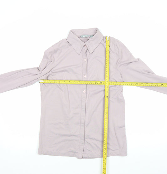 Womens UK Size S Rohan Beige Polyamide Blend Button-Up