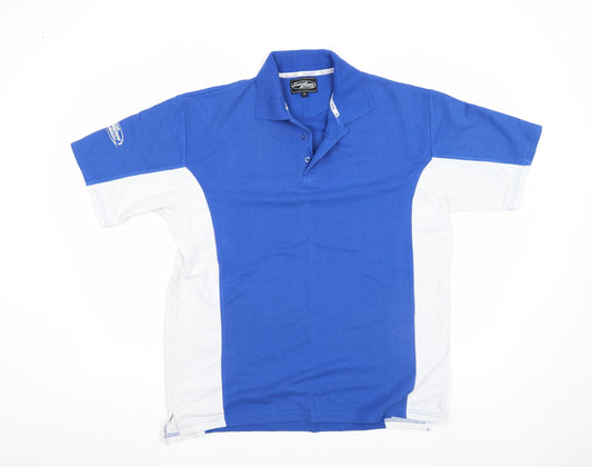 Mazon Men’s Blue White Hockey Polo Shirt XL Sports Top