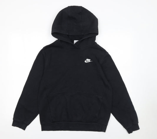 Nike Boys Black XL Pullover Fleece Hoodie with Logo