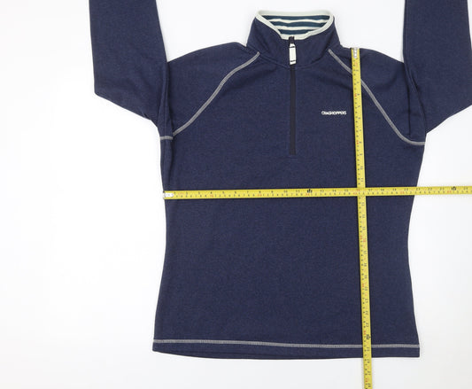 Womens UK 14 Regular Craghoppers Blue Pullover Sweatshirt