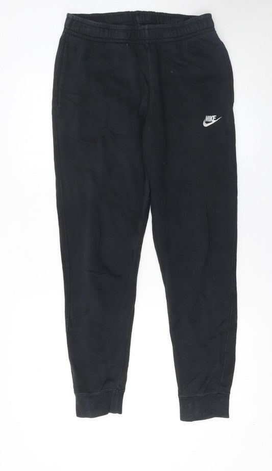 Nike Men's Black Small Jogger Sweatpants Cotton Blend