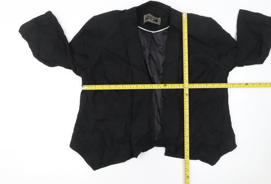 Principles by Ben de Lisi Womens Black Shawl Collar Blazer Size 18