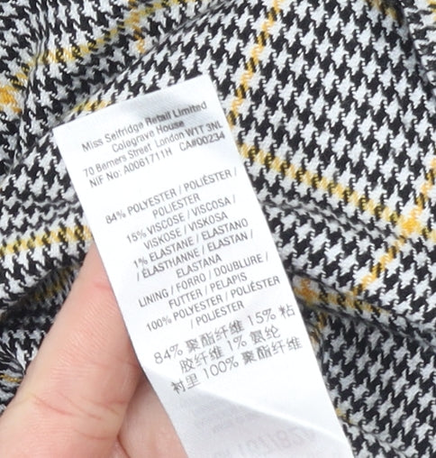 Additional view of Miss Selfridge Petites Women’s Multicoloured Check Pinafore Dress, size UK 8