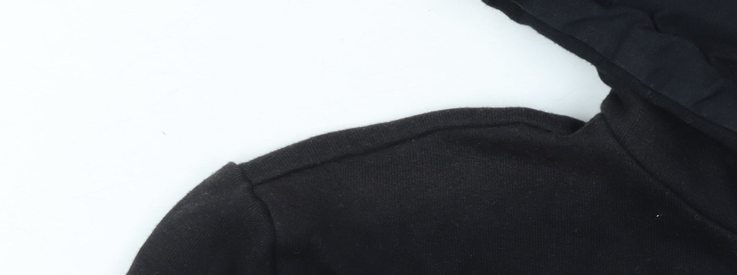 Womens UK 10 Regular ellesse Black Pullover Hoodie