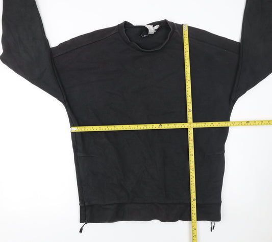 Mens UK L Regular adidas Black Pullover Sweatshirt