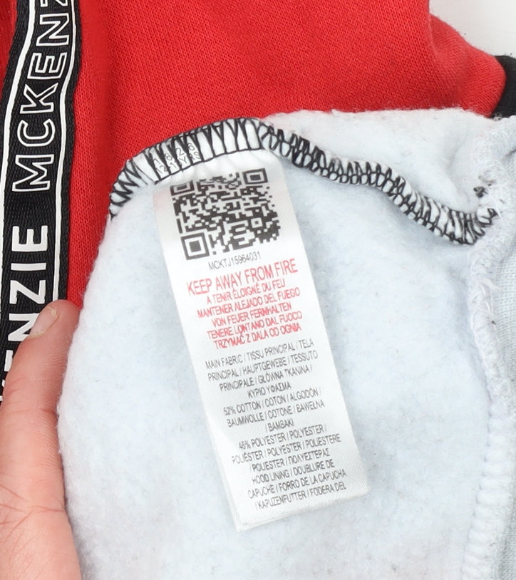 Additional view of McKenzie boys’ multicoloured pullover hoodie 12-13 years colourblock fleece