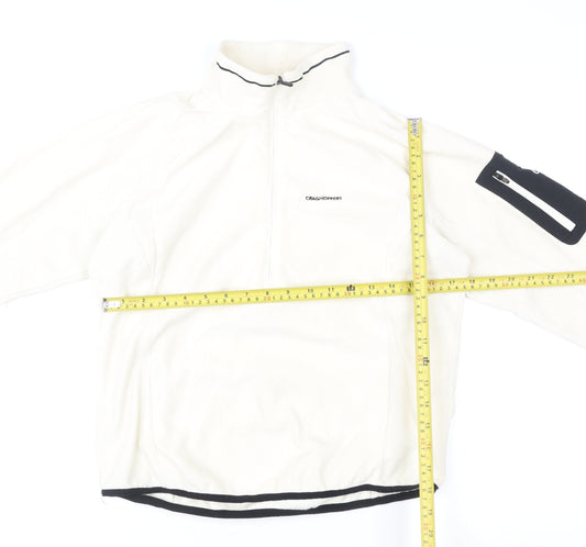 Womens UK 12 Regular Craghoppers Ivory Pullover Sweatshirt
