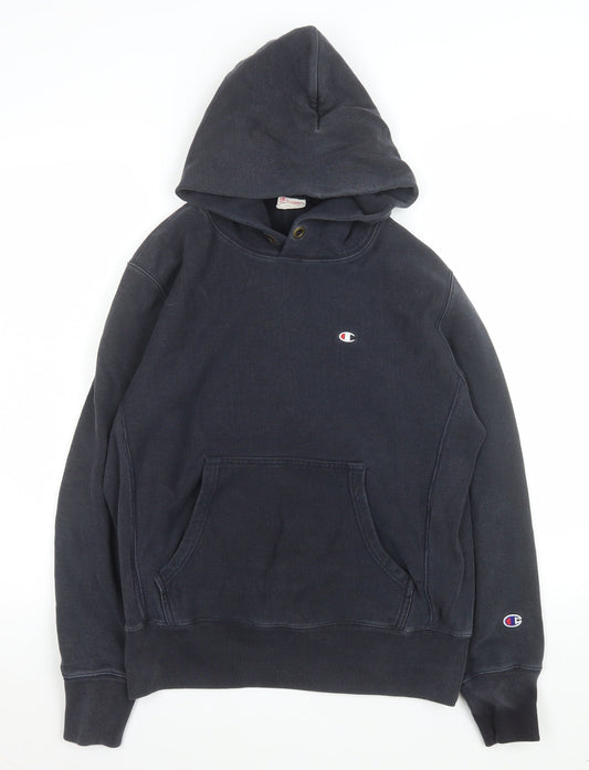 Womens UK L Regular Champion Blue Pullover Hoodie