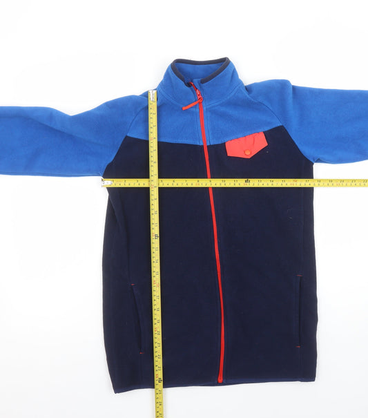 Mountain Warehouse Boys Blue Fleece Full Zip Jacket Size 13 Years