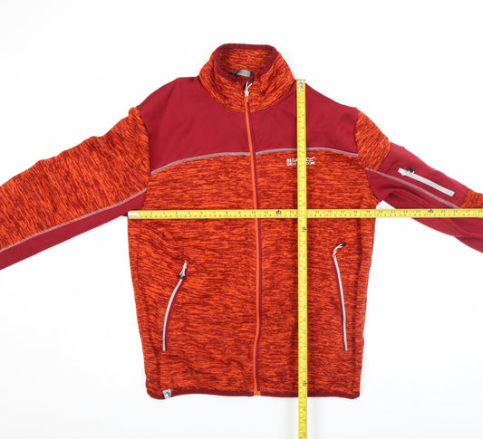 Regatta Mens Red Full Zip Fleece Jacket Size L Outdoor Activewear