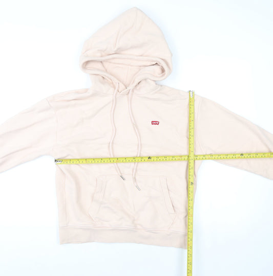 Womens UK XS Regular Levi's Beige Pullover Hoodie