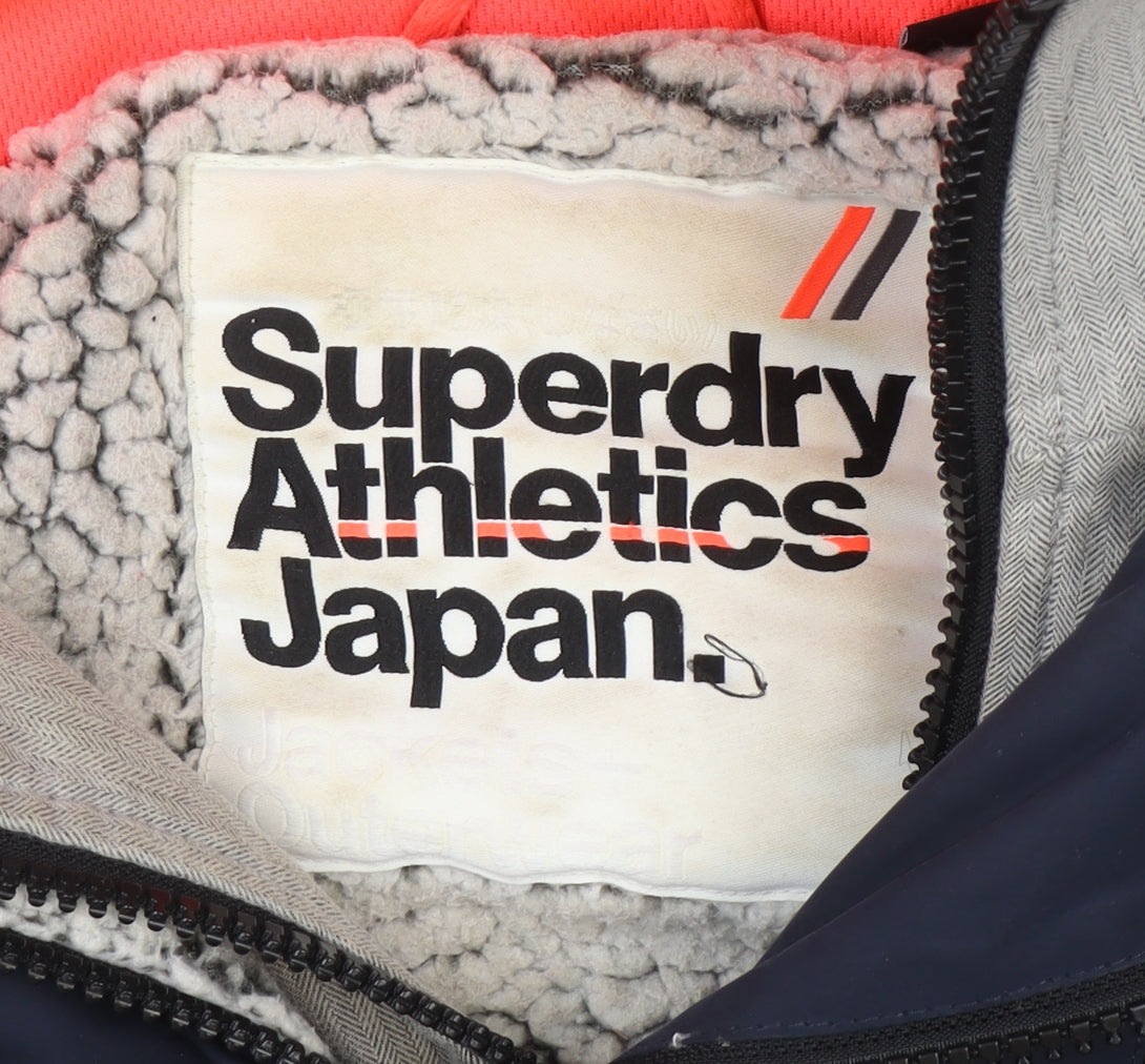 Womens UK Size 10 Regular Superdry Blue Polyester Jacket