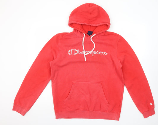 Womens UK L Regular Champion Red Pullover Hoodie