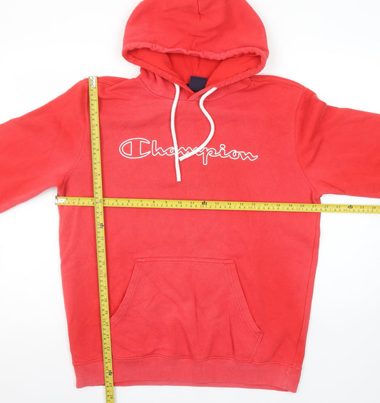 Womens UK L Regular Champion Red Pullover Hoodie