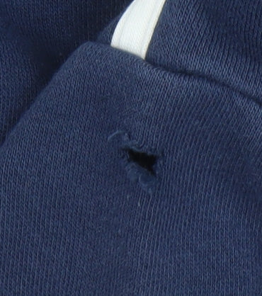 Additional view of Adidas boys’ navy full zip hoodie 13-14 years lined logo sportswear