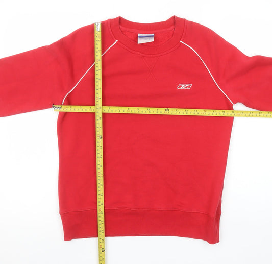 Womens UK S Classic Reebok Red Pullover Sweatshirt