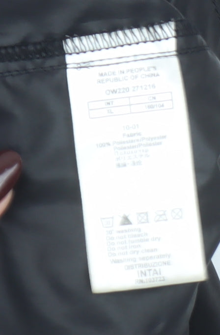 Emporio Armani EA7 Men's Black XL Polyester Full Zip Lightweight Jacket