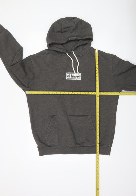 Mens UK M Regular ellesse Grey Pullover Hoodie