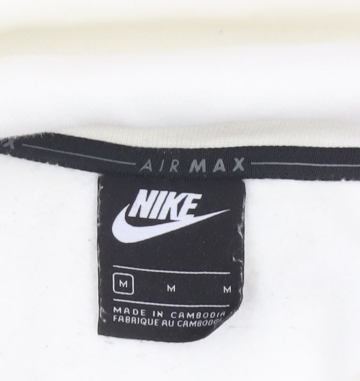 Mens UK M Regular Nike White Pullover Sweatshirt