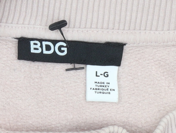Additional view of BDG Women Beige Cotton Pullover Sweatshirt, size L