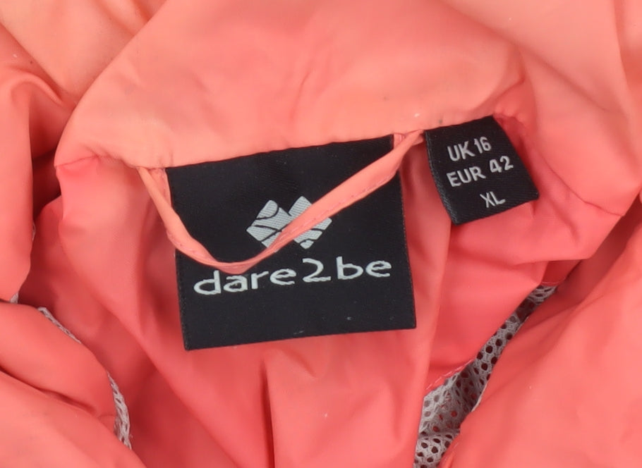 Womens UK Size 16 Regular Dare 2B Pink Polyester Jacket