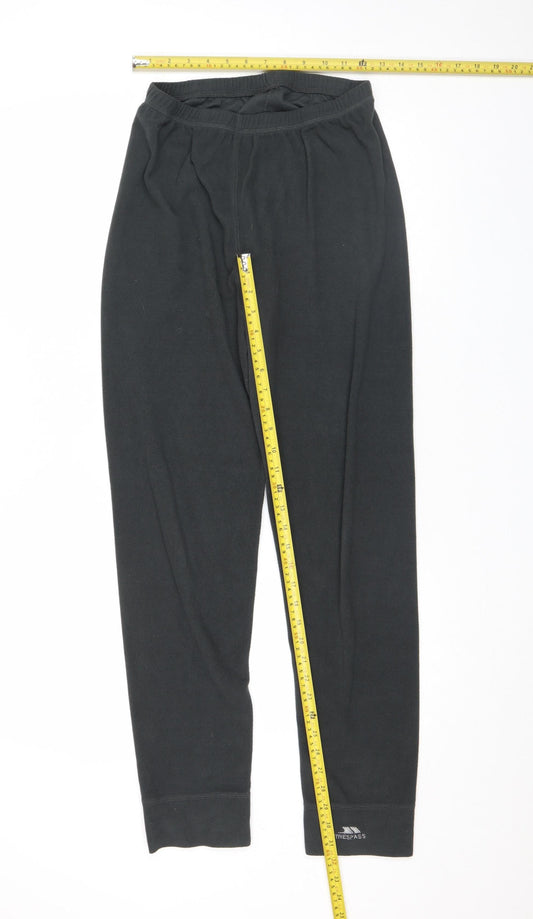 Trespass Womens Black Fleece Jogger Trousers Size M Walking Pants