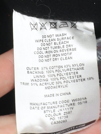 Lyle & Scott Men's Green Parka Jacket Faux Fur Hood Size S