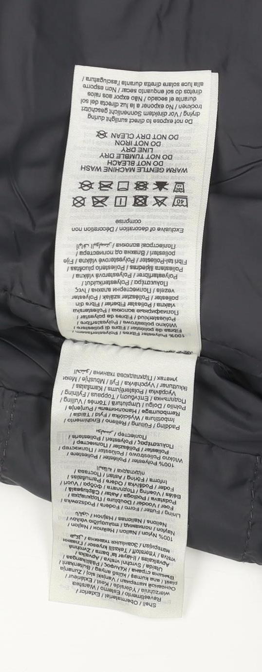 Jack & Jones Men's Black XL Puffer Jacket Lightweight Mid-Length