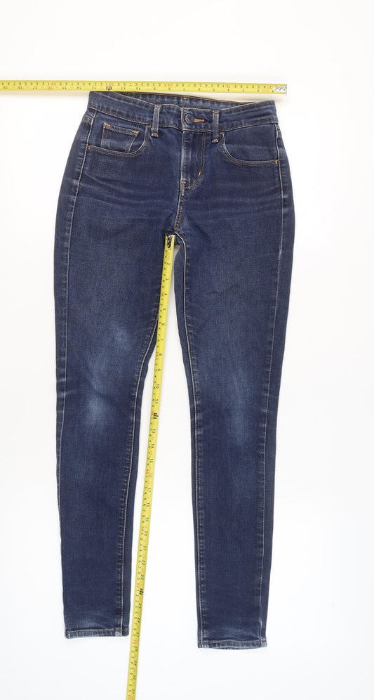 Levi's Women's Blue Skinny Denim Jeans W25 L32 Slim Fit