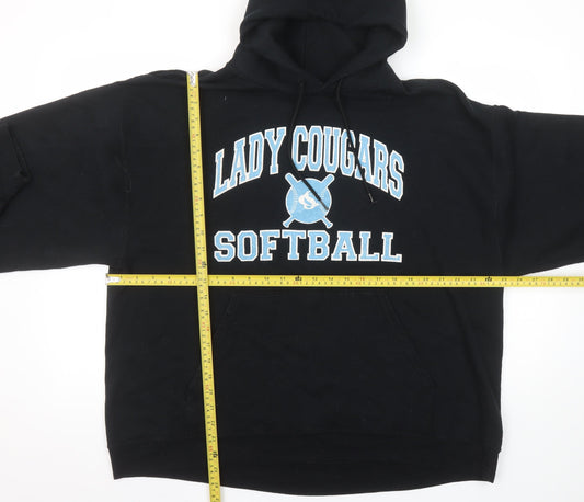 Champion Womens Black XL Pullover Hoodie Lady Cougars Softball