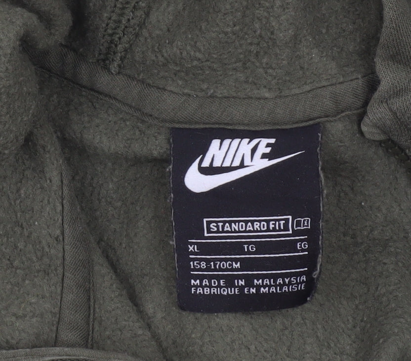 Additional view of Nike boys’ green & black 1/2 zip hoodie xl 158-170cm cotton blend standard fit
