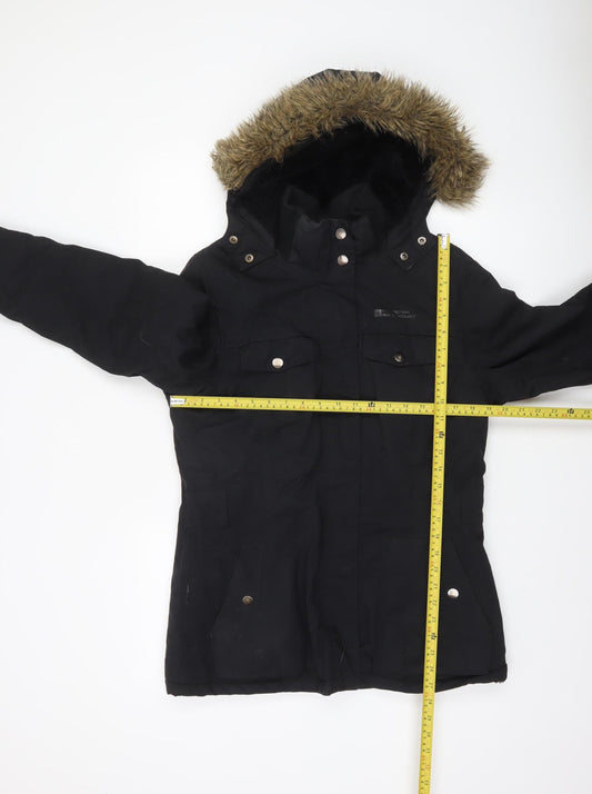 Womens UK Size 12 Regular Mountain Warehouse Black Synthetic Jacket
