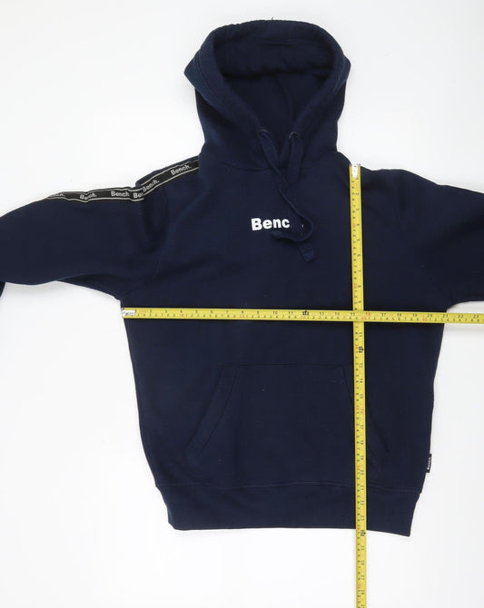 Mens UK S Regular Bench Blue Pullover Hoodie