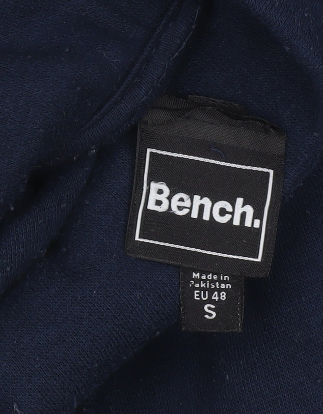 Mens UK S Regular Bench Blue Pullover Hoodie