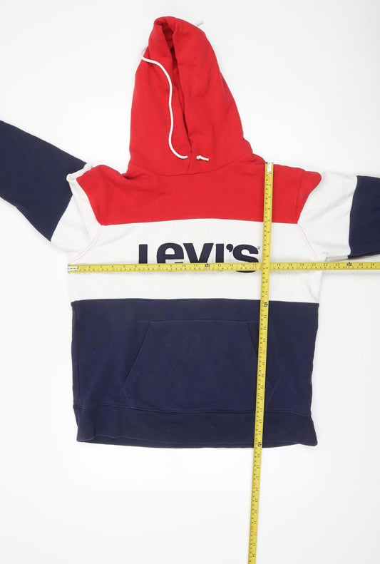 Mens UK L Regular Levi's Multicoloured Pullover Hoodie