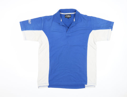 Mazon Men’s Blue Colourblock Hockey Polo Shirt Size L