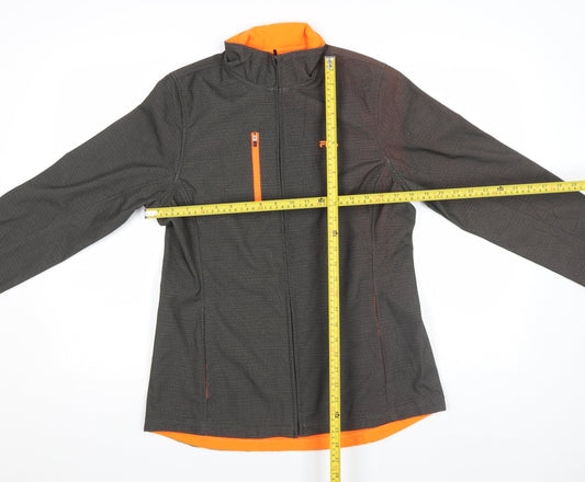 Womens UK Size M Regular FILA Grey Polyester Jacket
