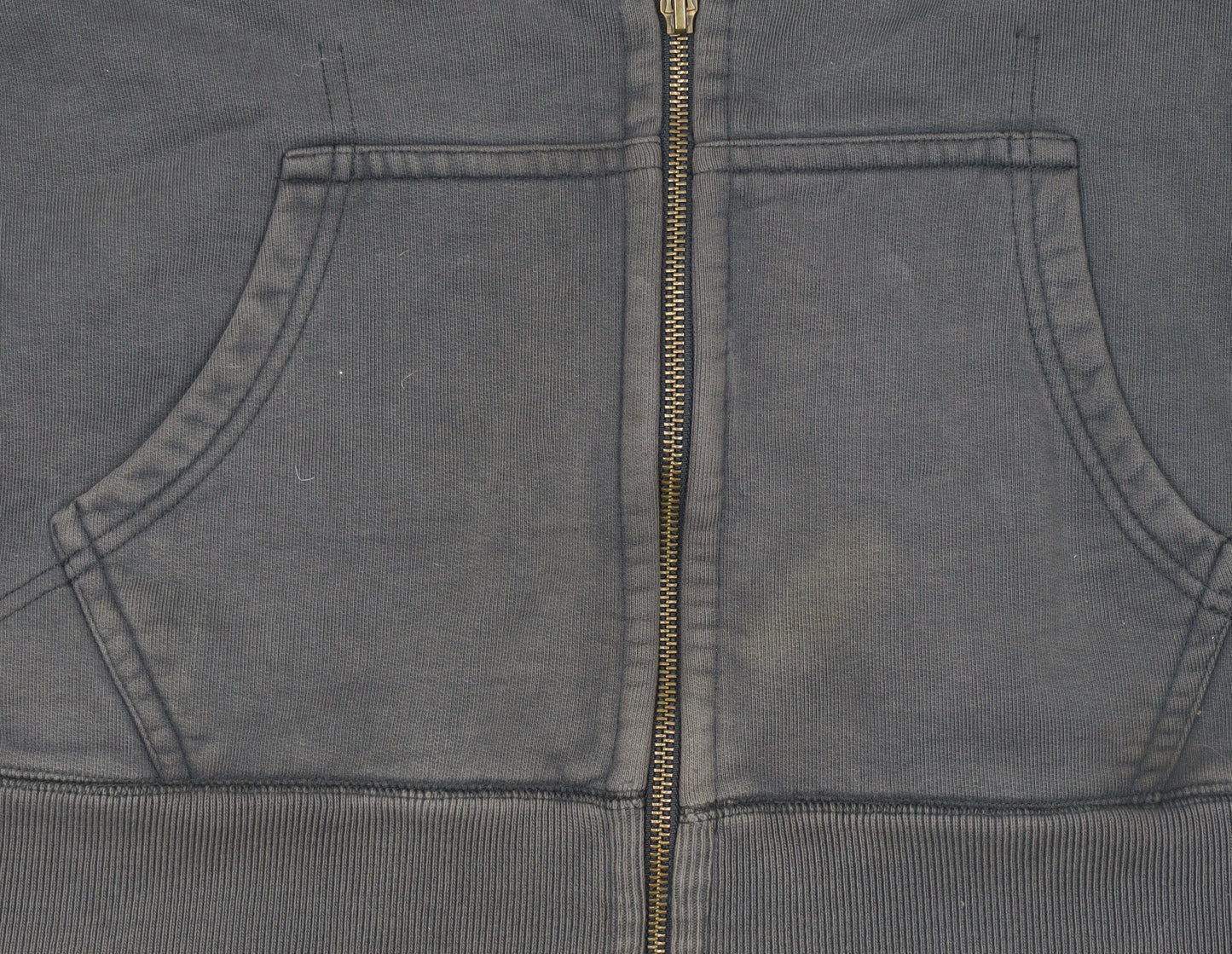 Mens UK L Regular AllSaints Grey Full Zip Hoodie