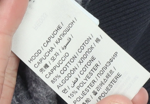 Mens UK M Regular Superdry Black Pullover Hoodie